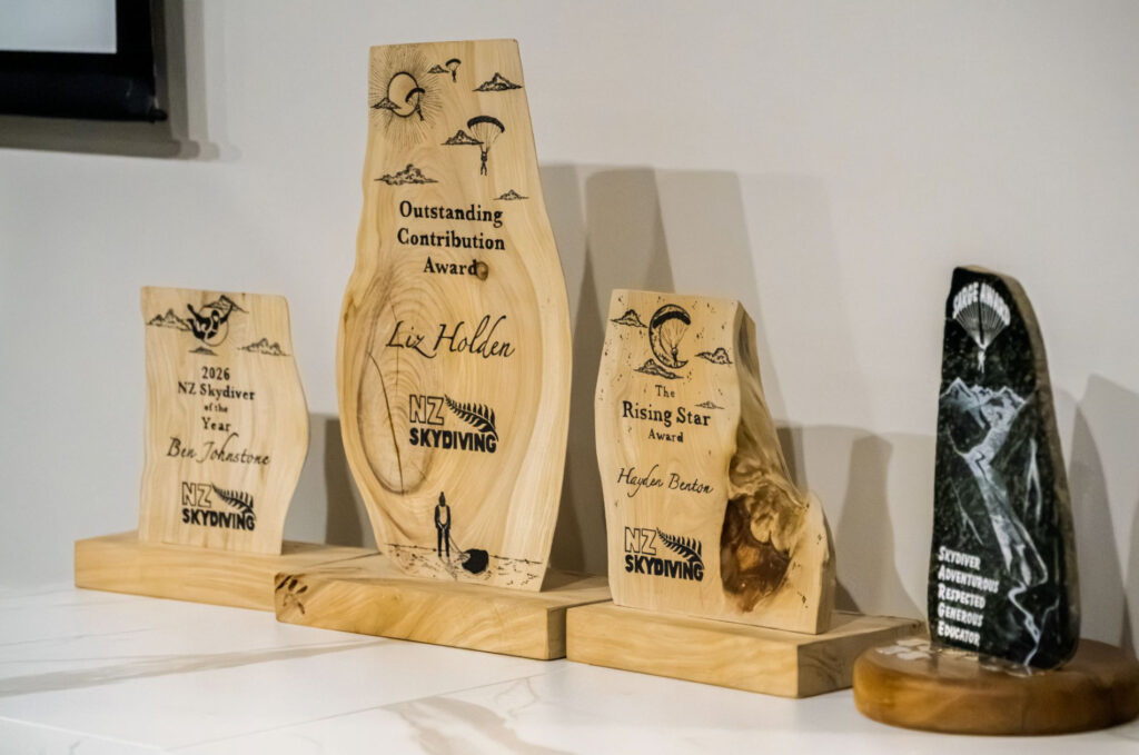Celebrating the New Zealand Skydiving Awards recipients
